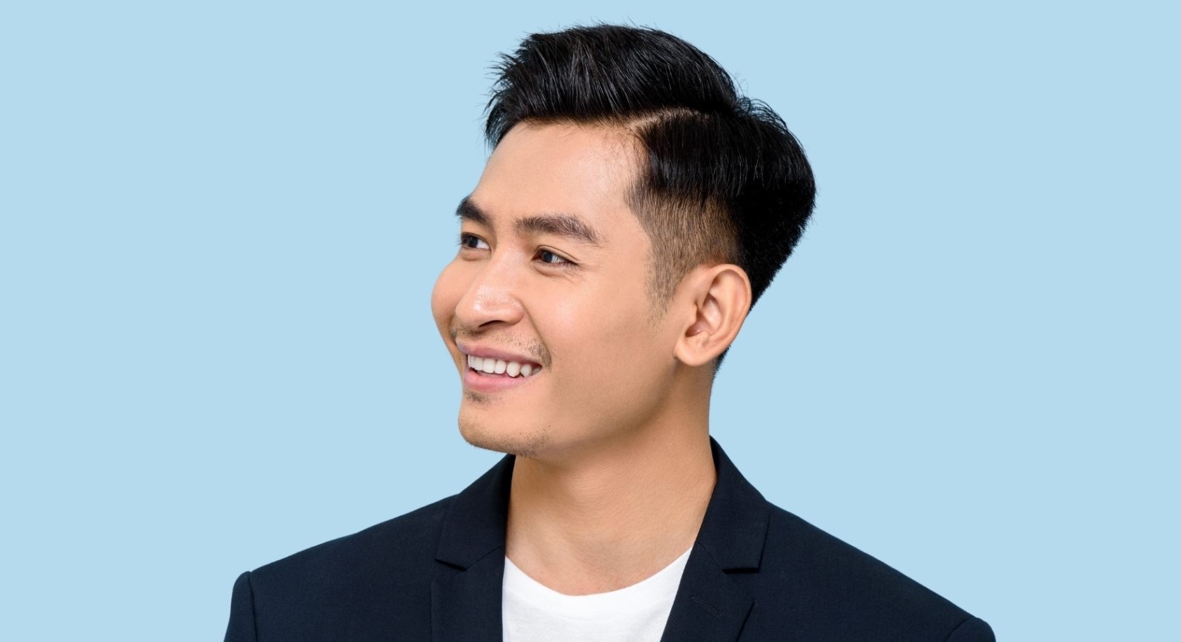 potongan rambut pendek pria comb over